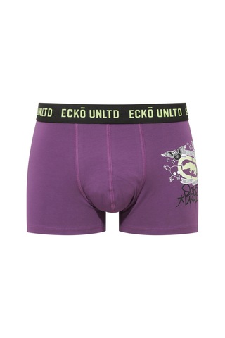 U.S. Polo Assn. Ecko Siyah - Gri - Mor 3'lü Boxer Siyah - Gri - Mor