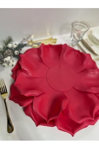 Eva Lateks Supla Amerikan Servis Kırmızı Gül Tasarım Kırmızı