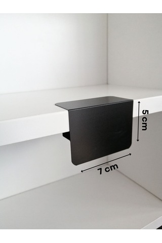 10 Adet Silinebilir Karatahta Siyah Etiket Ahşap Raf İçin 5 x 7 CM