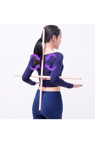 Bundera Yoga Stick Pilates Fitness Spor Aleti Vücut Gerdirme