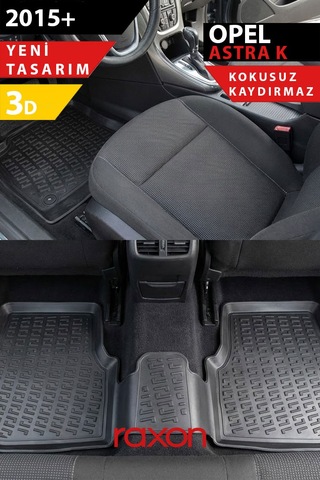 Opel Astra K 2015+ 3d Havuzlu Paspas Tam Uyumlu Su Geçirmez, Kaymaz