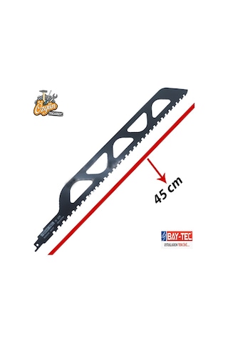 Tuğla Ytong Kesici Tilki Kuyruğu Bıçağı Testeresi 45 Cm