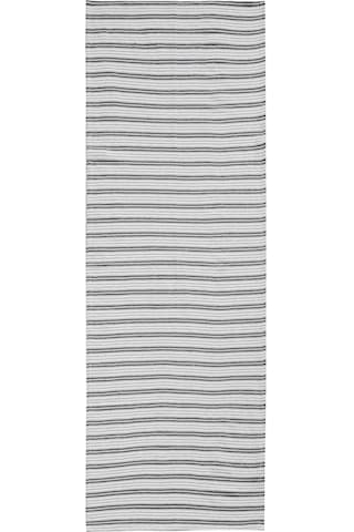 Gri Çizgili Runner 45x120 Cm