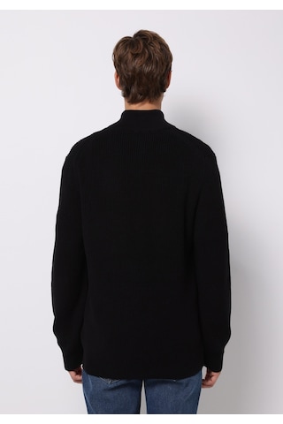 Colin's Colins Regular Fit High Neck Jakarlı Erkek Siyah Kazak Cl1076440 Q1.v2 Blk Siyah