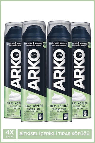 Anti-ırritation Tahriş Karşıtı Erkek Tıraş Köpüğü 4x200 Ml