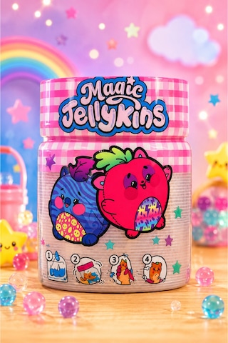 Magic Jellykins Sihirli Dönüşüm Kavanozu - Su Ekle, Çalkala, Sürpriz Peluş Oyuncak