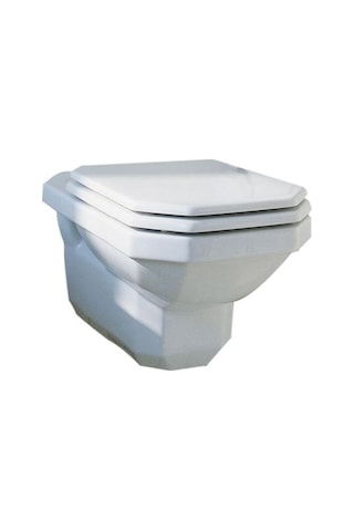 Duravit 1930 Asma Klozet Yavaş Kapanır Kapak Dahil Beyaz, 0182390075 Beyaz