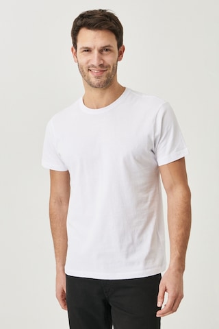 Ac&Co / Altınyıldız Classics 547236442 Slim Fit Bisiklet Yaka Düz Erkek Tişört 2'li Beyaz