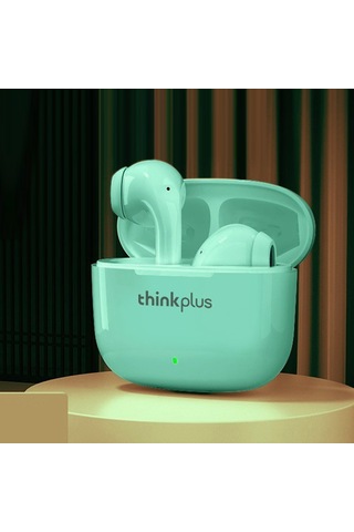 Qingmipy Lenovo Lp40 Pro Bluetooth 5.1 Kulaklıklar - Yarı Girişli Spor Kulaklıkları, 13mm Çift Frekanslı Hareketsiz Bobin, Uzun Pil Ömrü, Yeşil