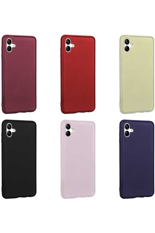Zore Galaxy Uyumlu A04 Kılıf Msra Premier Silikon Kapak - Saks Mavi Saks Mavi
