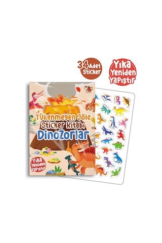 Tükenmeyen Jöle Sticker Kitabı Dinozorlar