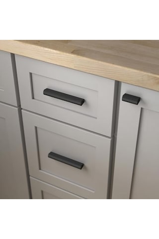 Modern Arch Ayarlanabilir Dolap Çekeceği, 2,54 Cm İla 10,16 Cm, 5'li Paket, Mat Siyah P43970k-fb-cp
