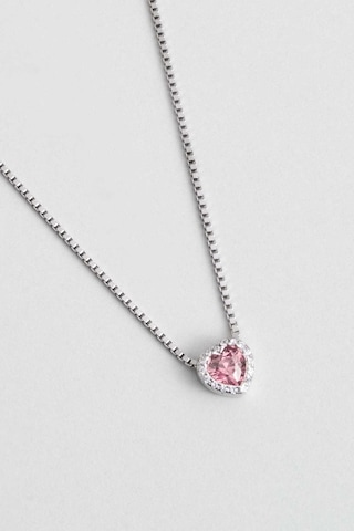 So Chic Aşk Rüyası 18 Ayar Beyaz Altın Kaplama 45 Cm Gümüş Minimal Kolye Beyaz