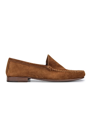 D.leporı Erkek Hakiki Deri Tarçın Süet Loafer Ayakkabı 1018 01 Erk Ayk Y24 Cuoıo Suede Çok Renkli