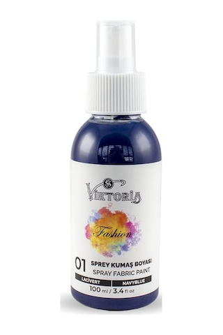 Viktoria Sprey Kumaş Boyası 100 Ml Lacivert Çok Renkli