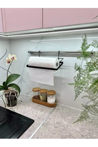 Saro House Koridor İçin Mutfak Kağıdı Askılığı 214320341 Siyah