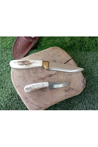Tctknives El Yapımı Av Kamp Bıçak Kahverengi