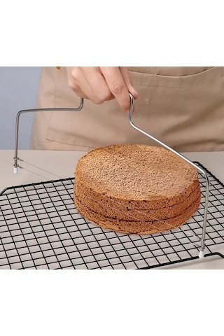 Mybru Paslanmaz Çelik Pasta Dilimleyici & Peynir Dilimleyici Metal