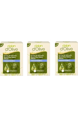 3 Adet Dalan Nemlendirici Zeytinyağlı Sabun 3x100 Gr