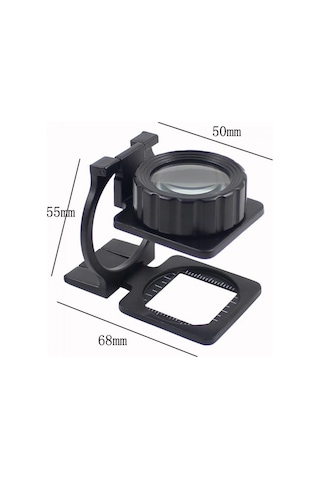 Tekstilciler Için Kumaş Kontrolü Büyüteç,katlanan, Metal 15x Büyütme D2dcb