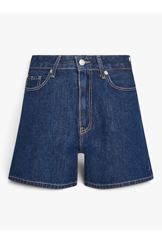 Tommy Hilfiger Dnm Mını Short Hw Ace Kadın Mavi Şort - Ww0ww44385