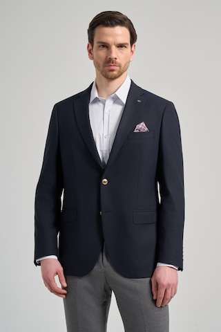İmza Düz Bez Ayağı Mono Yaka Tam Astar Esnek 6 Drop Comfort Fit Ceket 1002245902 Koyu Lacivert