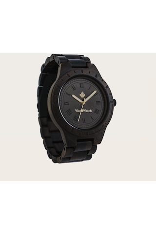 Woodwatch Ww-o-obs Oaklee Black Sandal Ahşap Erkek Kol Saati 47 Mm