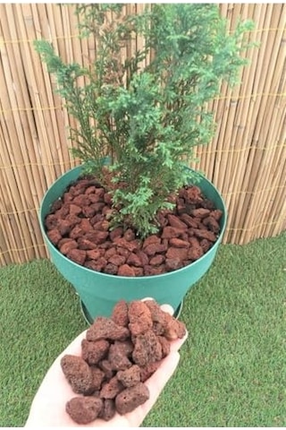 Asenya Pomza Taşı 50 Lt 1-2 Cm Dekoratif Pomza Taşı Kırmızı Pomza Tarım Pomzası Lav Taşı Cüruf Ponza Diğer