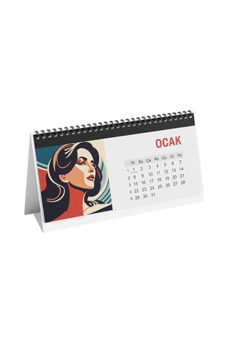 Kadın Temalı Poster Masaüstü Takvimi-2218