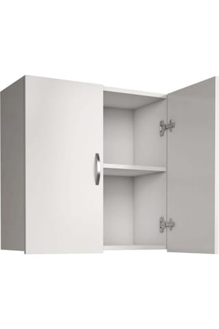 Çamaşır Makinesi Üst Dolabı Mdf Beyaz