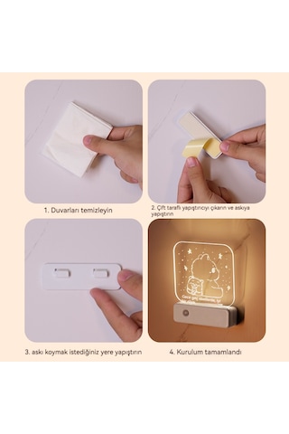 Lıcorıce Çift Kullanımlı Akıllı İndüksiyon Gece Lambası-elk Modelleri Sıcak Renkler Diğer