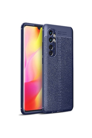 Xiaomi Mi Note 10 Lite Kılıf Zore Niss Deri Desenli Silikon Kılıf