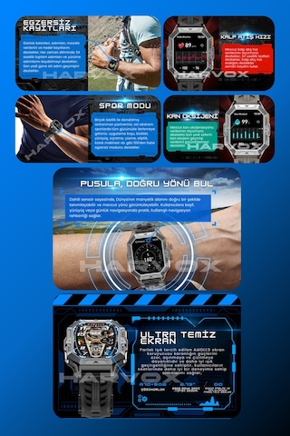 Arvonx Watch X1 Pro Iphone Ve Android Tüm Telefonlara Uyumlu Akıllı Saat(İthalatçı Garantili)