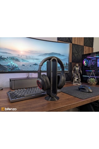 Minimalist Oval Tasarım Masaüstü Kulaklık Standı, Gaming Ve Ofis Kulaklık Tutucu