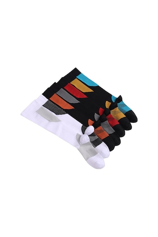 Youmex Spor Kompresyon Çorapları: Topuk Ve Arka Desteği, Nefesli Kumaş, Çok Renk Seçeneği, Unisex, 1 Çift Y-09 Turuncu