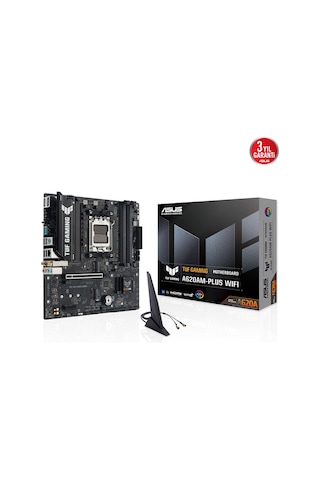 Asus Tuf Gamıng A620am-plus Wıfı, 4xddr5, 2x M.2, Hdmı, 2xdp, Wi-fi 6, Bluetooth V5.3, Am5 Soket Gamıng Anakart