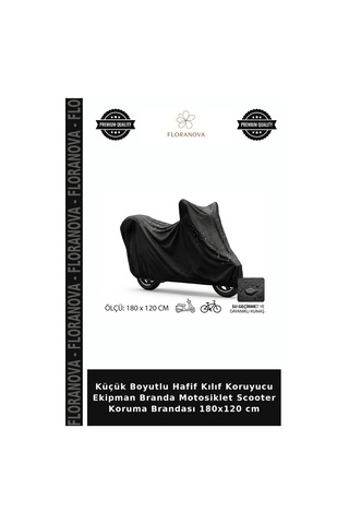 Küçük Boyutlu Hafif Kılıf Koruyucu Ekipman Branda Motosiklet Scooter Koruma Brandası 180x120 Cm