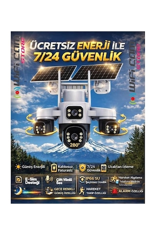 İnox X24 6 Motorlu 8 Mp 4 Kameralı 4g Solar Kamera Aov 7/24 Kayıt İnox X24 6 Motorlu 8 Mp 4 Kameralı 4g Solar Kamera Aov 7/24 Kayıt