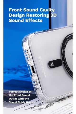 Rock Space İphone Uyumlu 15 Kılıf Magsafe Inshare Serisi Buzlu Şeffaf