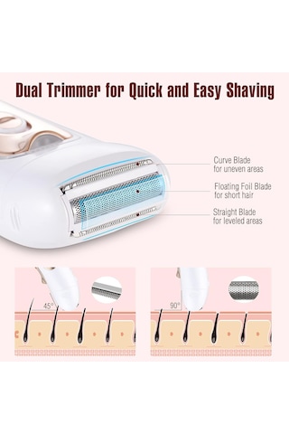 Electribrite Hb-905b 3 İn 1 Şarjlı Kadın Epilatör Ve Tüy Alma Cihazı - Rose Gold Epilasyon Makinesi