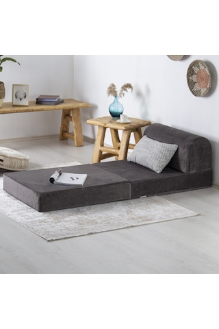 Homedius Magic Tek Kişilik Antrasit Katlanır Yataklı Koltuk
