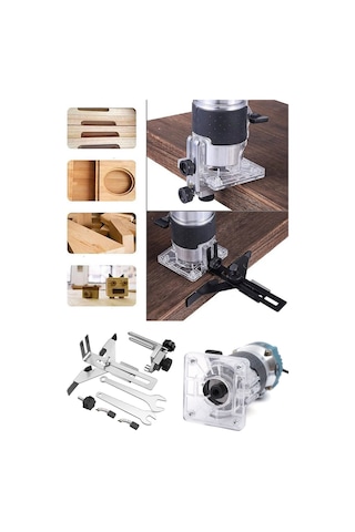 Staxx S35MFS 3500 W 6 MM Mini Freze Formika Traşlama Makinesi + 12 Uç