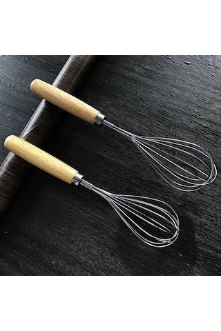 Saplı Spiral Tel Çırpıcı Paslanmaz Çelik 30 Cm Genel