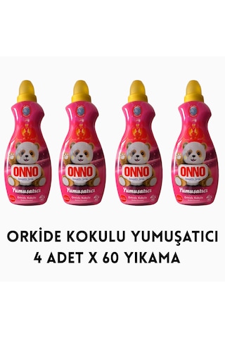 Onno Orkide Kokulu Çamaşır Yumuşatıcı 4 Adet X 60 Yıkama 4'lü Set