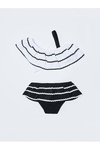 Deep Beach Sutaşı Detaylı Kız Çocuk Bikini Takım 001
