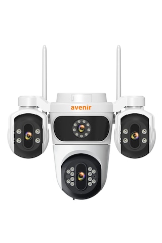 Av-s323 3 Kameralı Wifi 6mp 360 Dönebilen Sesli Gece Görüşlü Kamera