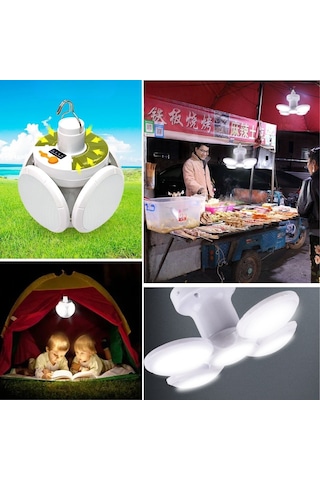 Periboia 5 Ledli Kanatlı Lamba Güneş Enerjili Solar Aydınlatma As Çok Renkli