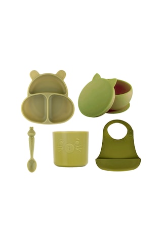 Pandish Huppo Beslenme Seti 5'li Yeşil P7d99004424n1-3 Yeşil
