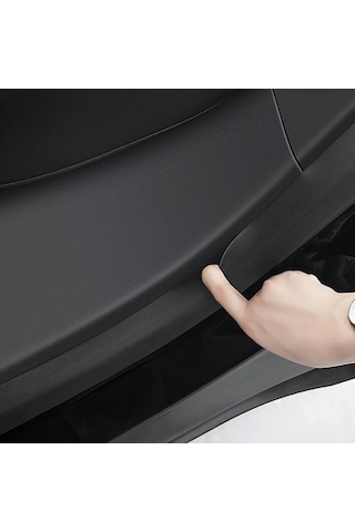 Wondernest Tesla Model Y Arka Kapı İç Eşik Şeridi Ve Koltuk Anti-kick Tpe Deri Koruyucu Ped