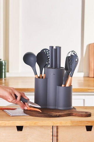 Karaca  Burby 14 Parça Bıçak Seti Gri